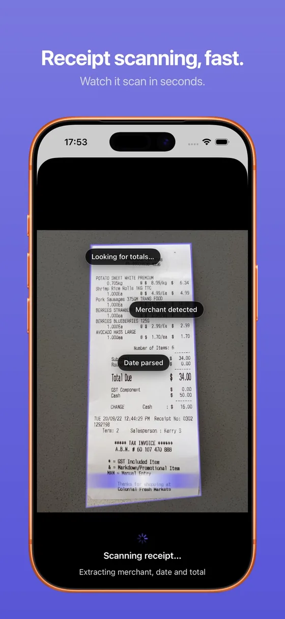 ReceiptWise screenshot